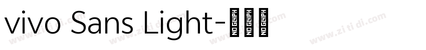 vivo Sans Light字体转换
